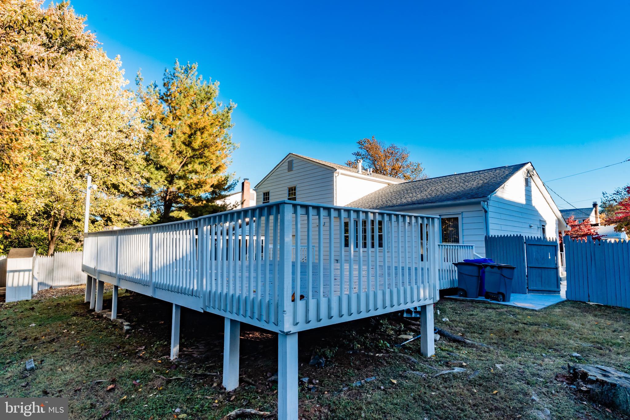 1110 Gresham Road Silver Spring, MD 20904 - Photo 66 of 75 Yard all fenced-In @ Rear of Home.
