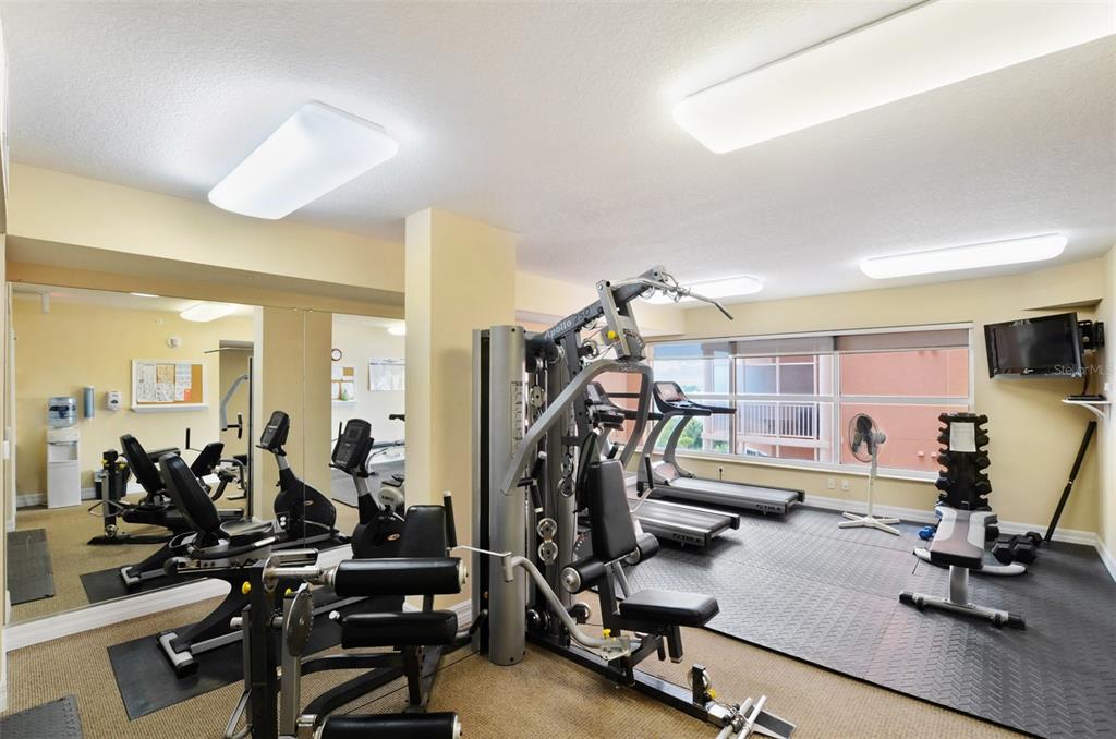 4516 Seagull Drive, Unit 519 New Port Richey, FL 34652 - Photo 53 of 54 a view of a room with gym equipment