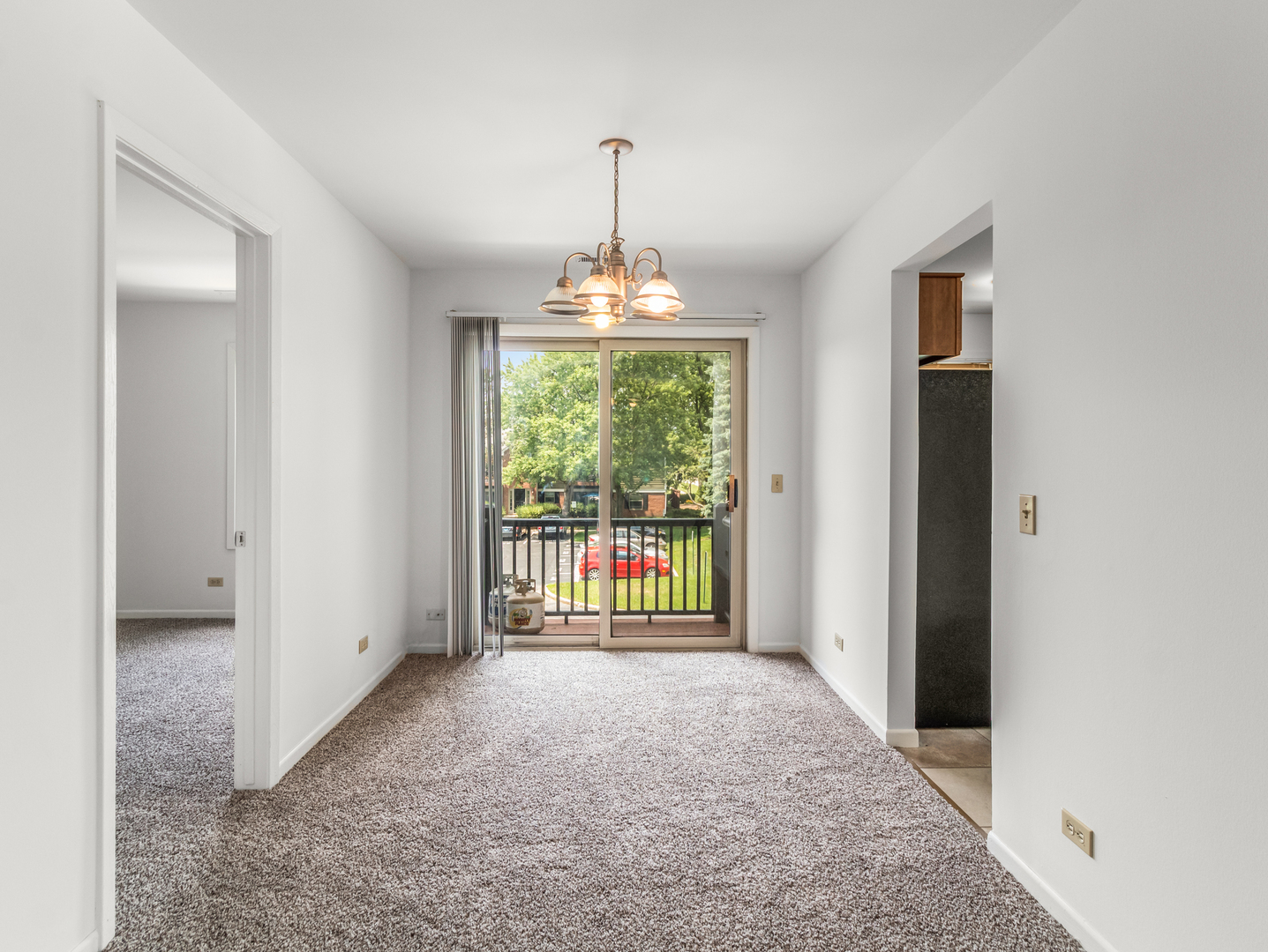 1340 McDowell Road, Unit 202 Naperville, IL 60563 - Photo 9 of 24 a view of a room with windows and a chandelier