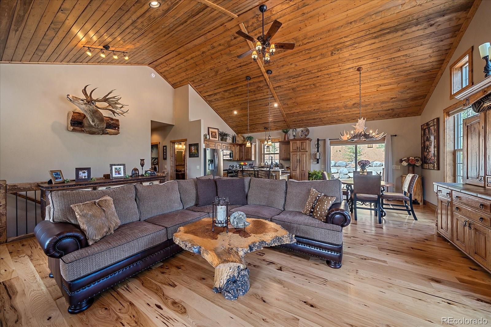 2894 County Road 43 Bailey, CO 80421 - Photo 11 of 48 a living room with furniture and wooden floor