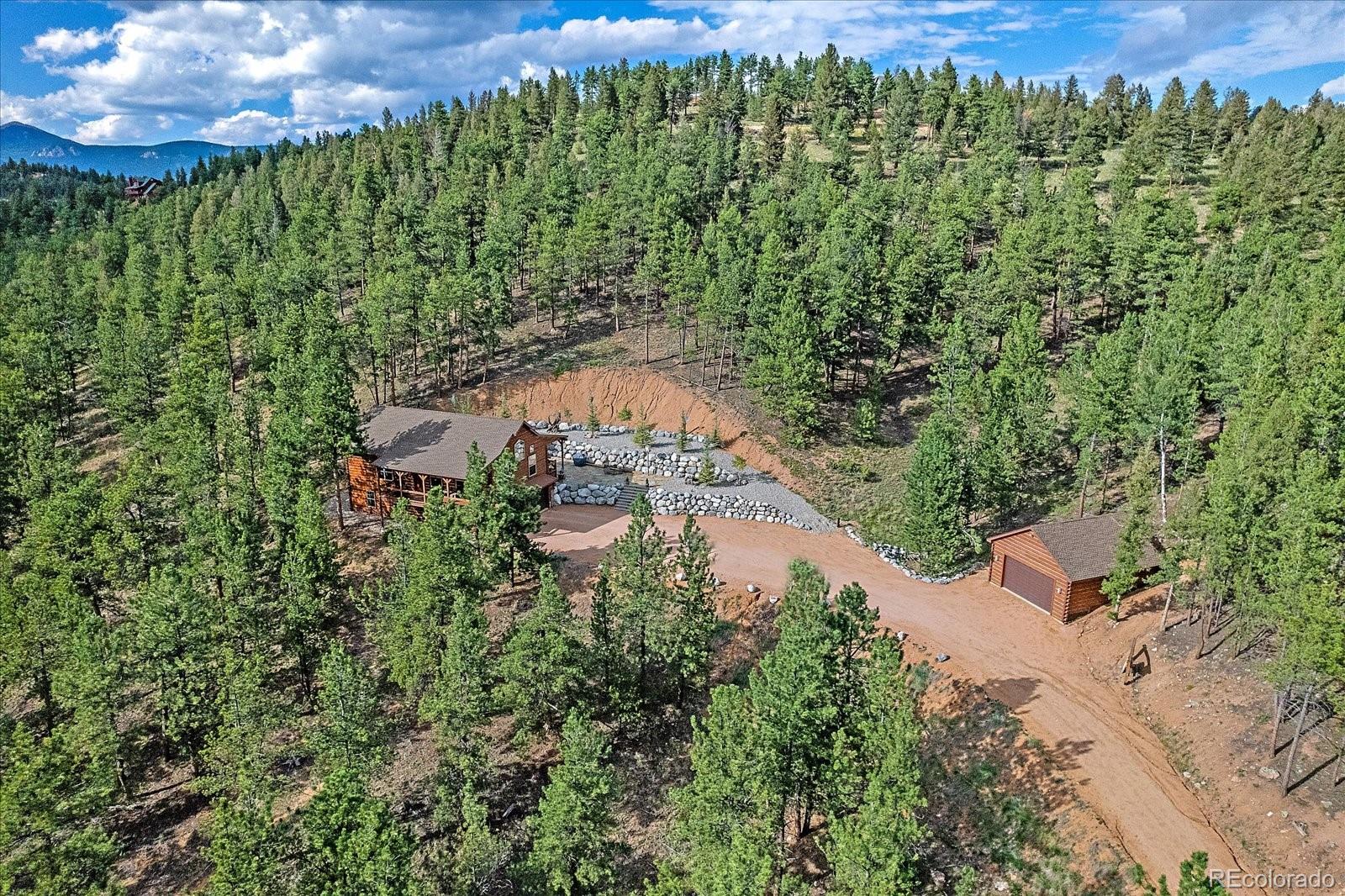 2894 County Road 43 Bailey, CO 80421 - Photo 38 of 48 a view of a garden with a building