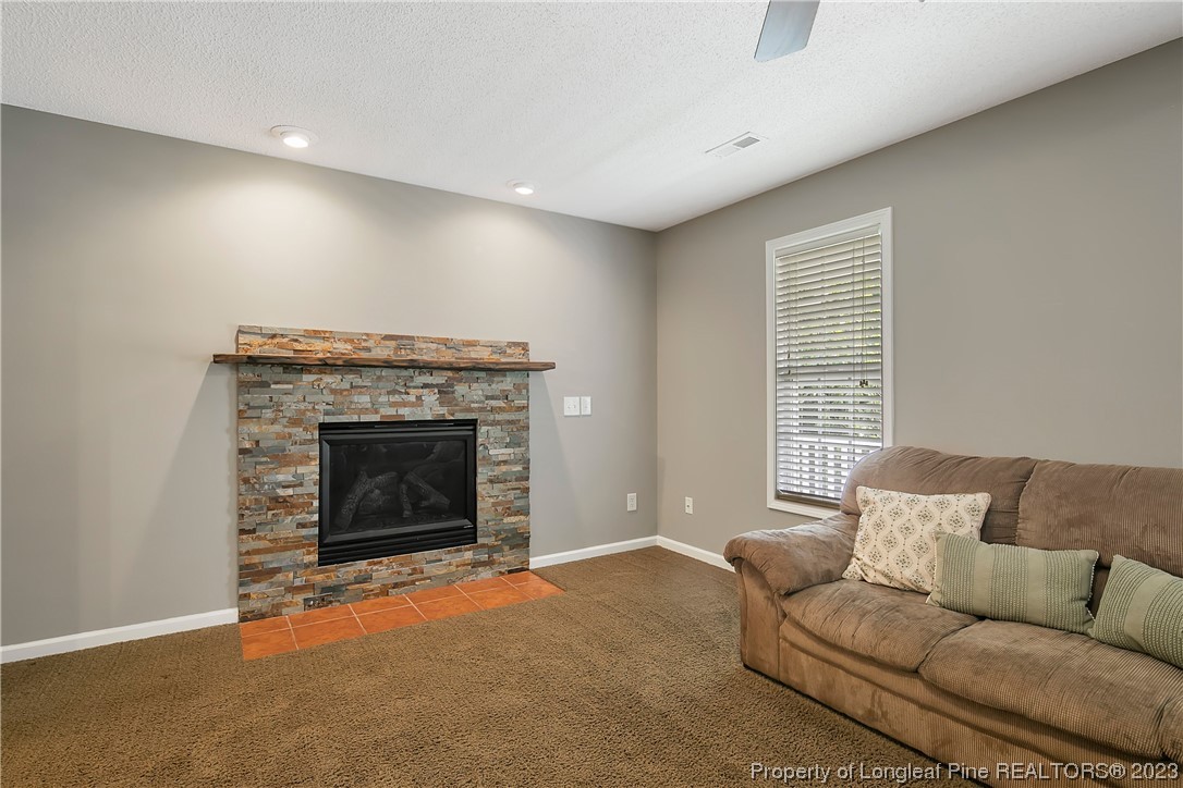 82 Hillandale Road Spring Lake, NC 28390 - Photo 8 of 50 a living room with furniture and a fireplace