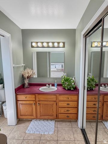 1716 Sagewood Road Price, UT 84501 - Photo 27 of 73 Bathroom featuring vanity and light tile patterned floors