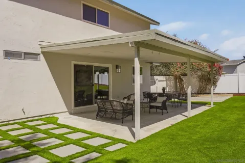 a view of outdoor space yard deck patio and outdoor kitchen