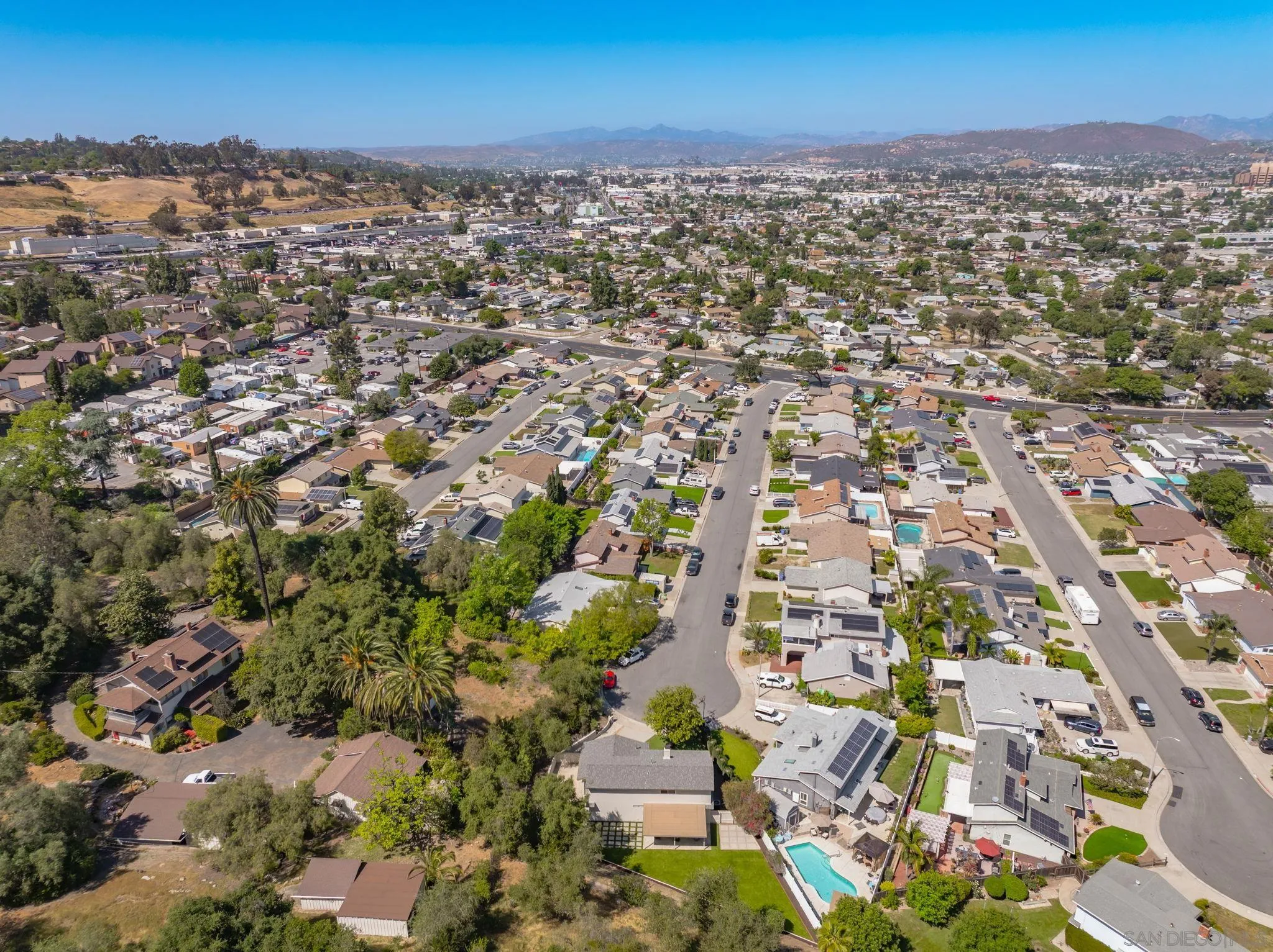 1198 Benjamin Place El Cajon, CA 92020 - Photo 37 of 38 an aerial view of residential building with green space
