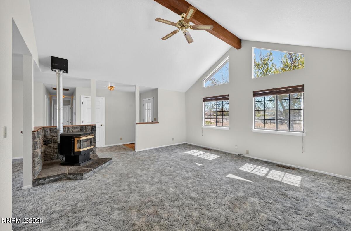 1254 Stephanie Way Minden, NV 89423 - Photo 7 of 30 wooden floor in an empty room with a window