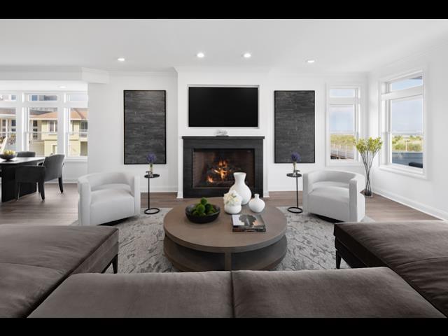 146 Ridgeway Avenue Atlantic City, NJ 08401 - Photo 12 of 59 a living room with furniture and a fireplace