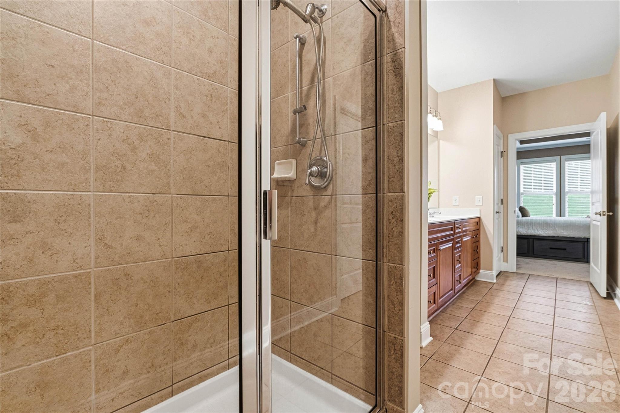 2830 Bellasera Way Matthews, NC 28105 - Photo 24 of 40 a bathroom with a shower