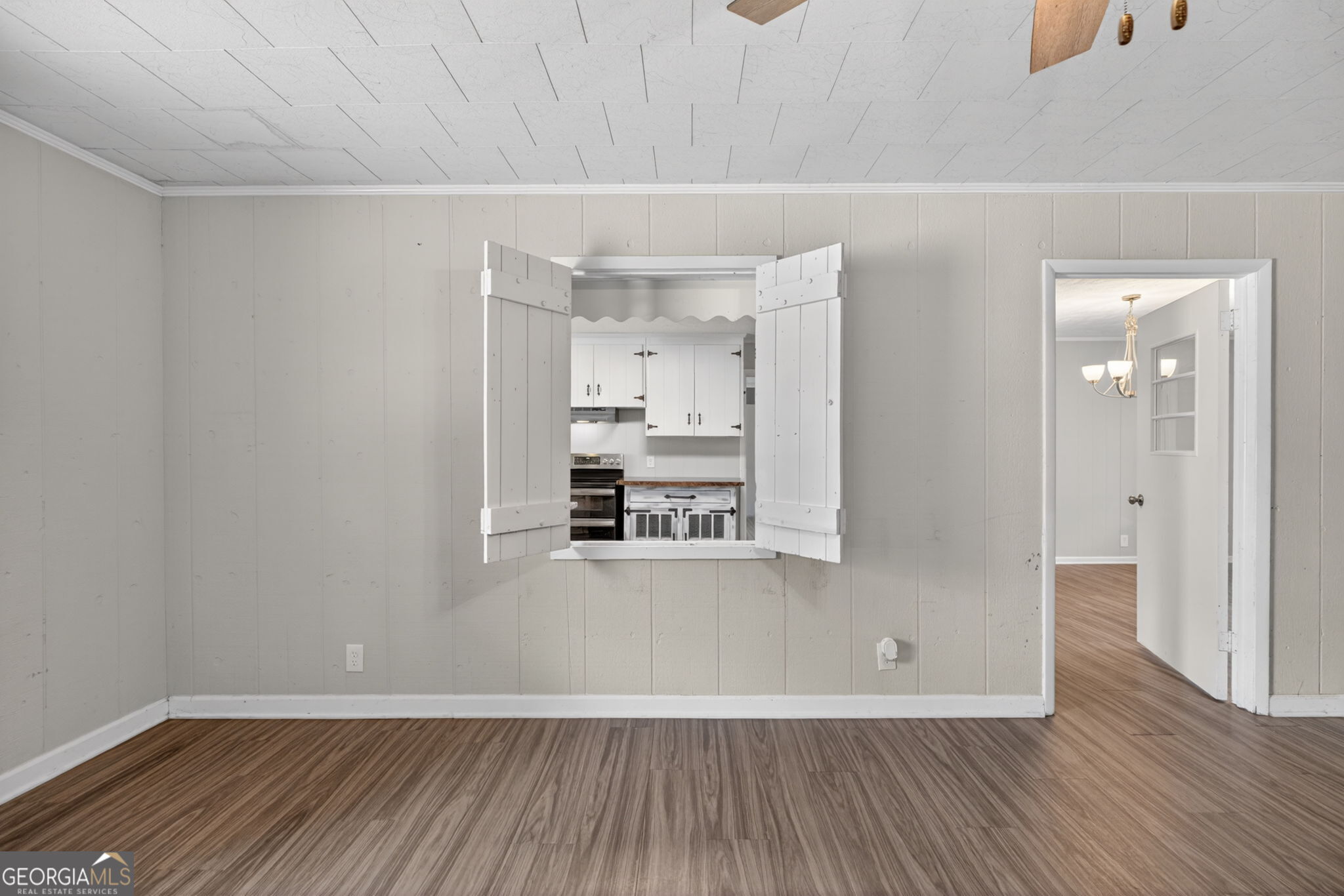 1861 Highway 100 Bowdon, GA 30108 - Photo 18 of 35 a view of kitchen with wooden floor