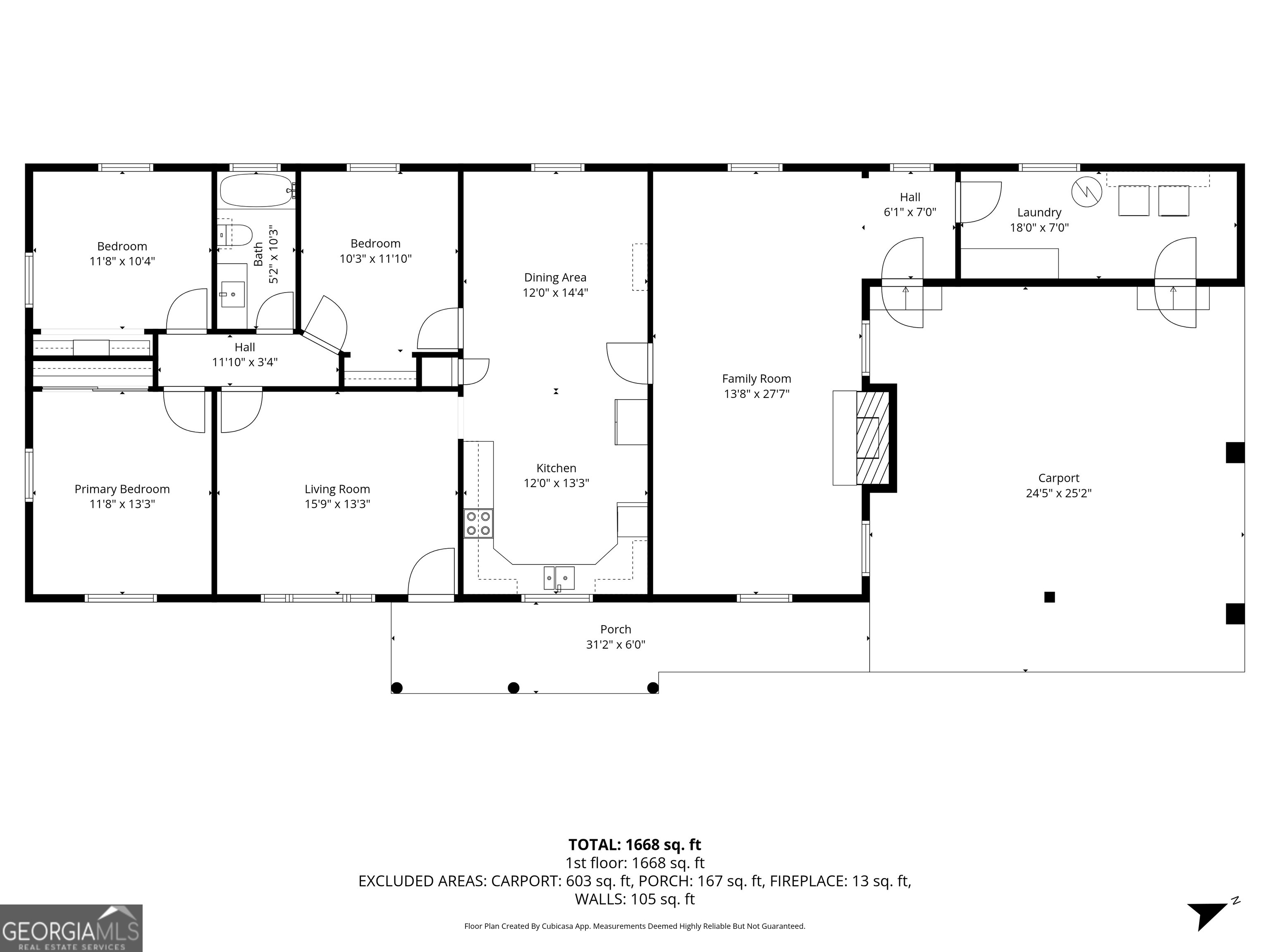 1861 Highway 100 Bowdon, GA 30108 - Photo 35 of 35 a picture of a floor plan