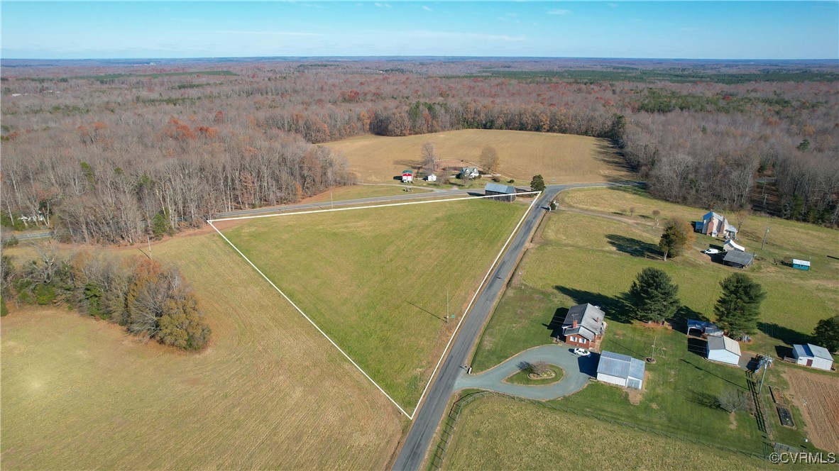 0 Three Three Chopt Road Kents Store, VA 23084 - Photo 7 of 20 an aerial view of a house with a yard