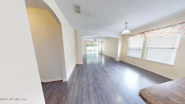 a view of livingroom with furniture and wooden floor