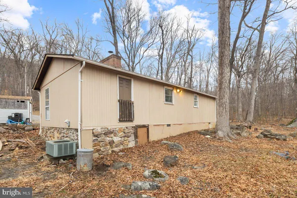 a backyard of a house