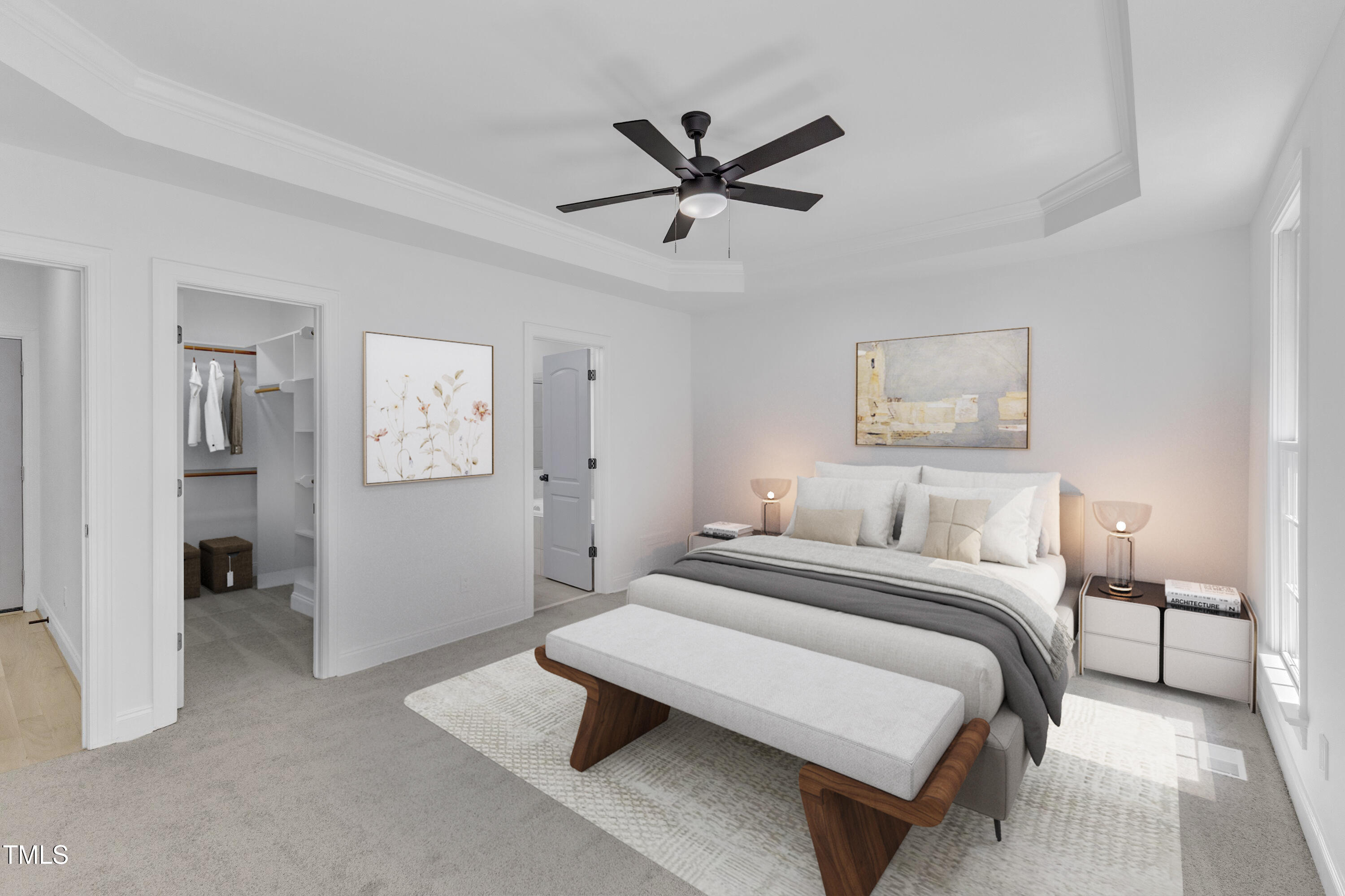 2103 Troys Trail Franklinton, NC 27525 - Photo 4 of 53 a bedroom with a bed and painting on the wall