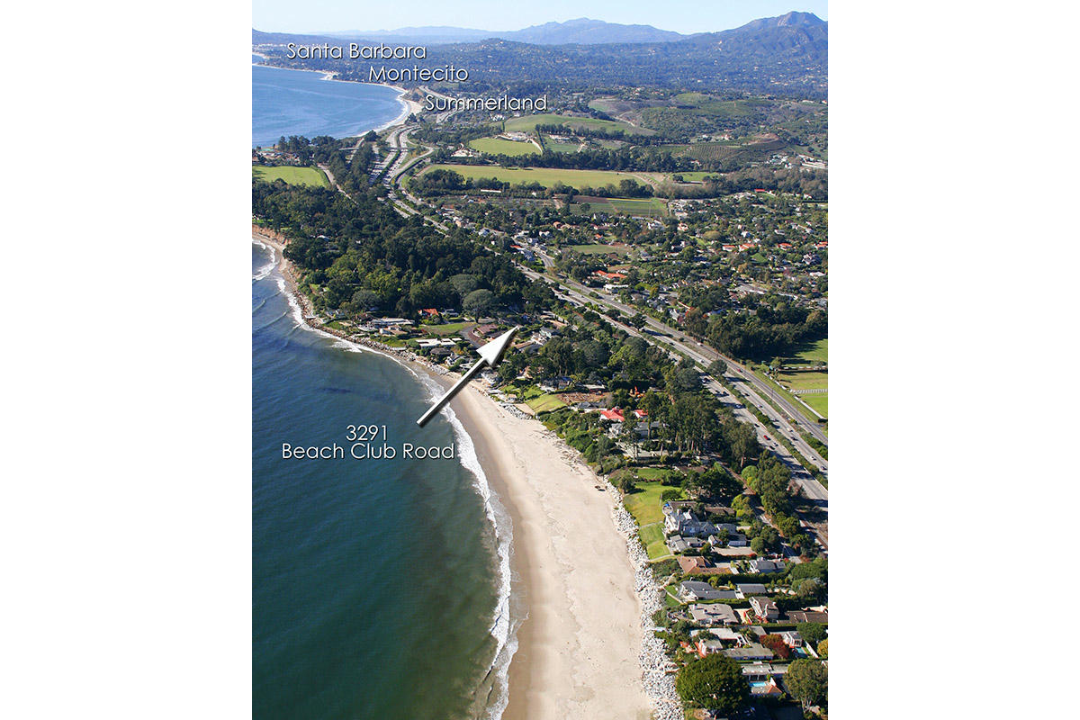 3291 Beach Club Road Carpinteria, CA 93013 - Photo 19 of 21 Aerial up coast