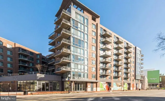 a front view of a building