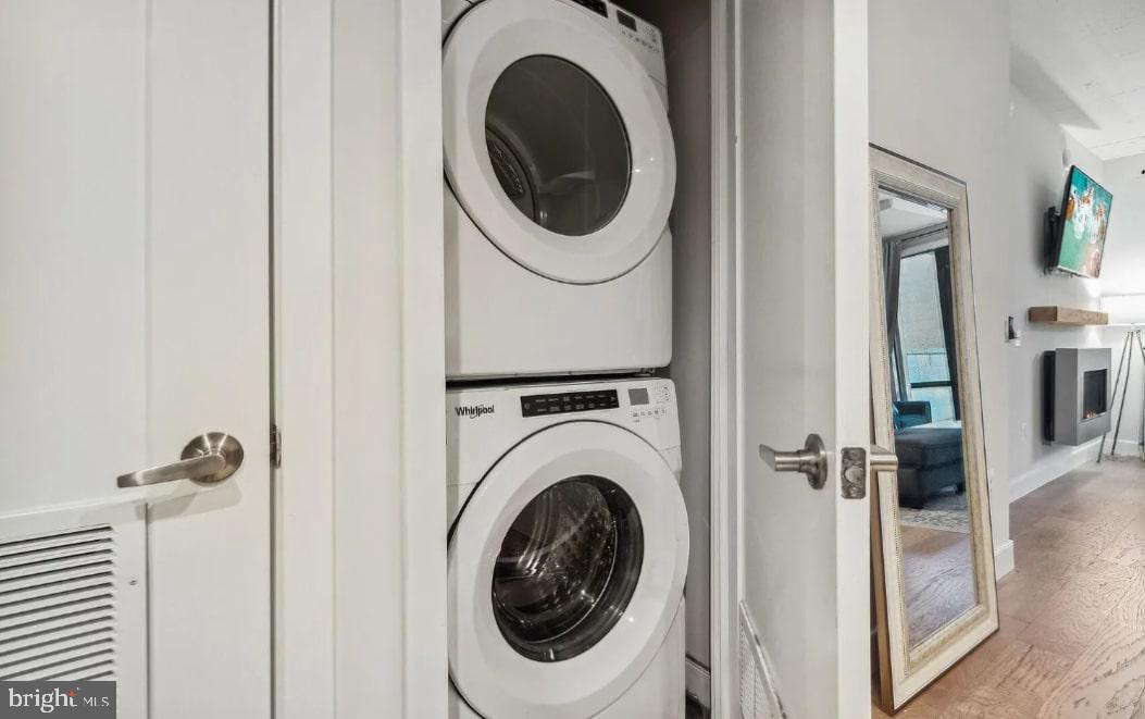 50 Florida Avenue Northeast, Unit 112 Washington, DC 20002 - Photo 13 of 15 a utility room with dryer and washer