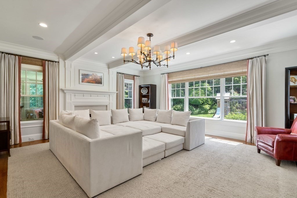 45 Ravine Road Wellesley, MA 02481 - Photo 15 of 42 a living room with furniture and a large window