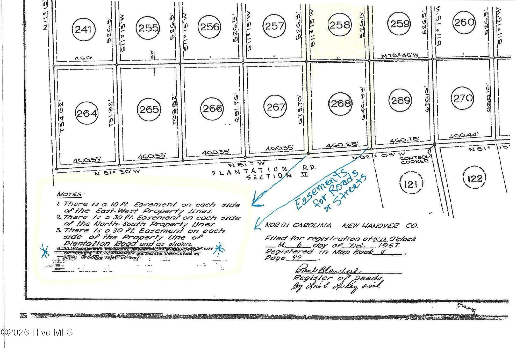 258 Plantation Road Wilmington, NC 28411 - Photo 3 of 3 Greenview Ranches Map Bk 8 pg 97_20-05-2