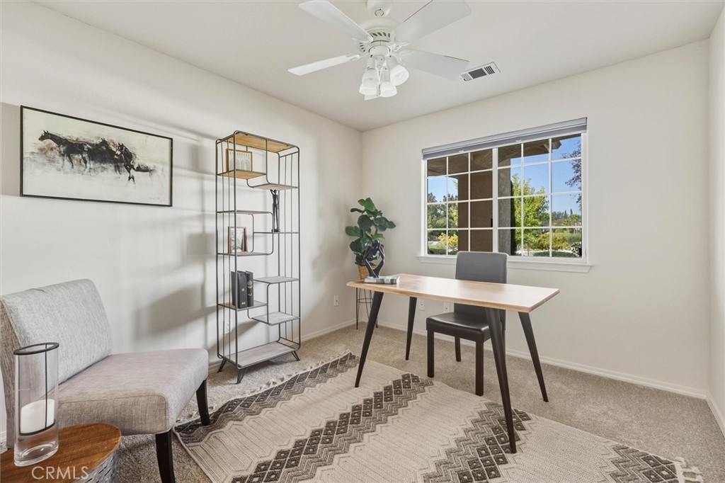 1608 Via Flora Paso Robles, CA 93446 - Photo 29 of 57 a workspace with furniture window and wooden floor