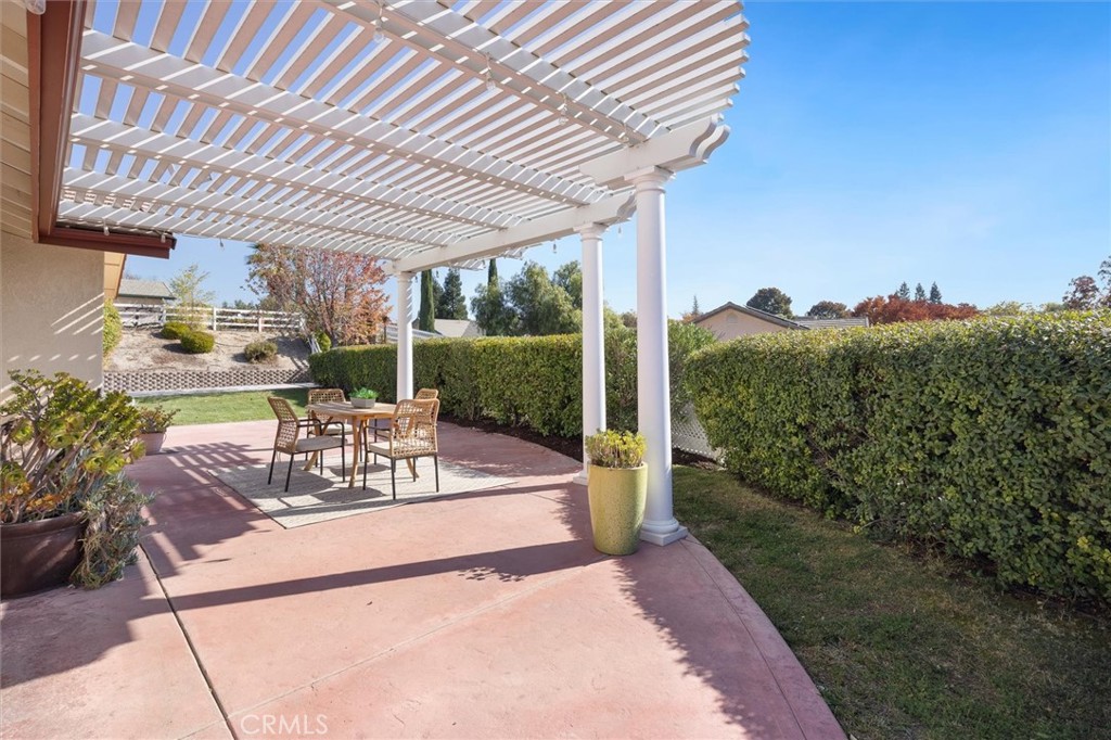 1608 Via Flora Paso Robles, CA 93446 - Photo 40 of 57 a view of a patio with a table chairs and a patio