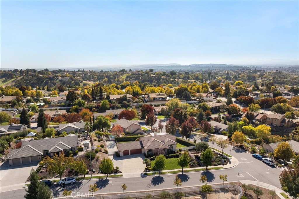 1608 Via Flora Paso Robles, CA 93446 - Photo 52 of 57 an aerial view of residential houses with outdoor space