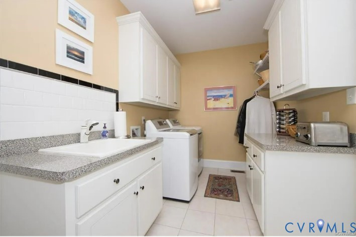 1638 Fallen Timber Trail Powhatan, VA 23139 - Photo 16 of 46 a kitchen with a sink and cabinets
