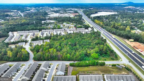 a view of a city from a balcony