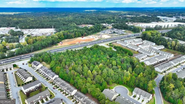 a view of a city from a balcony