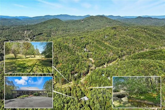 a view of a city with mountain view