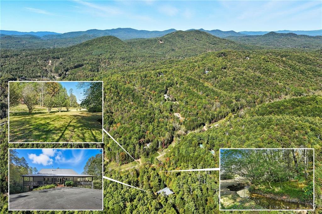 a view of a city with mountain view