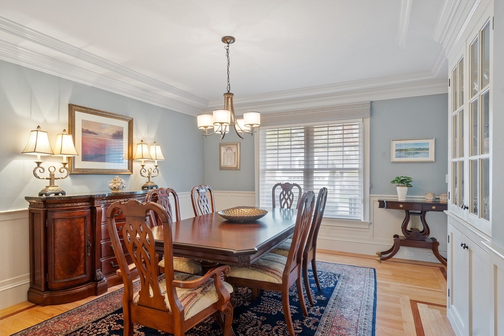 27 Maxwell Road Bedford, MA 01730 - Photo 9 of 41 a view of a dining room with furniture window and outside view