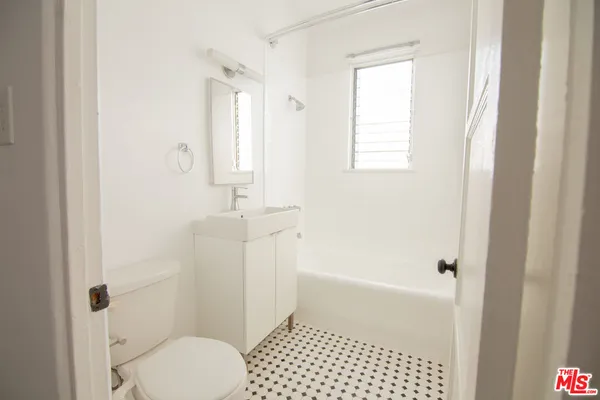 a bathroom with a shower a toilet and a window
