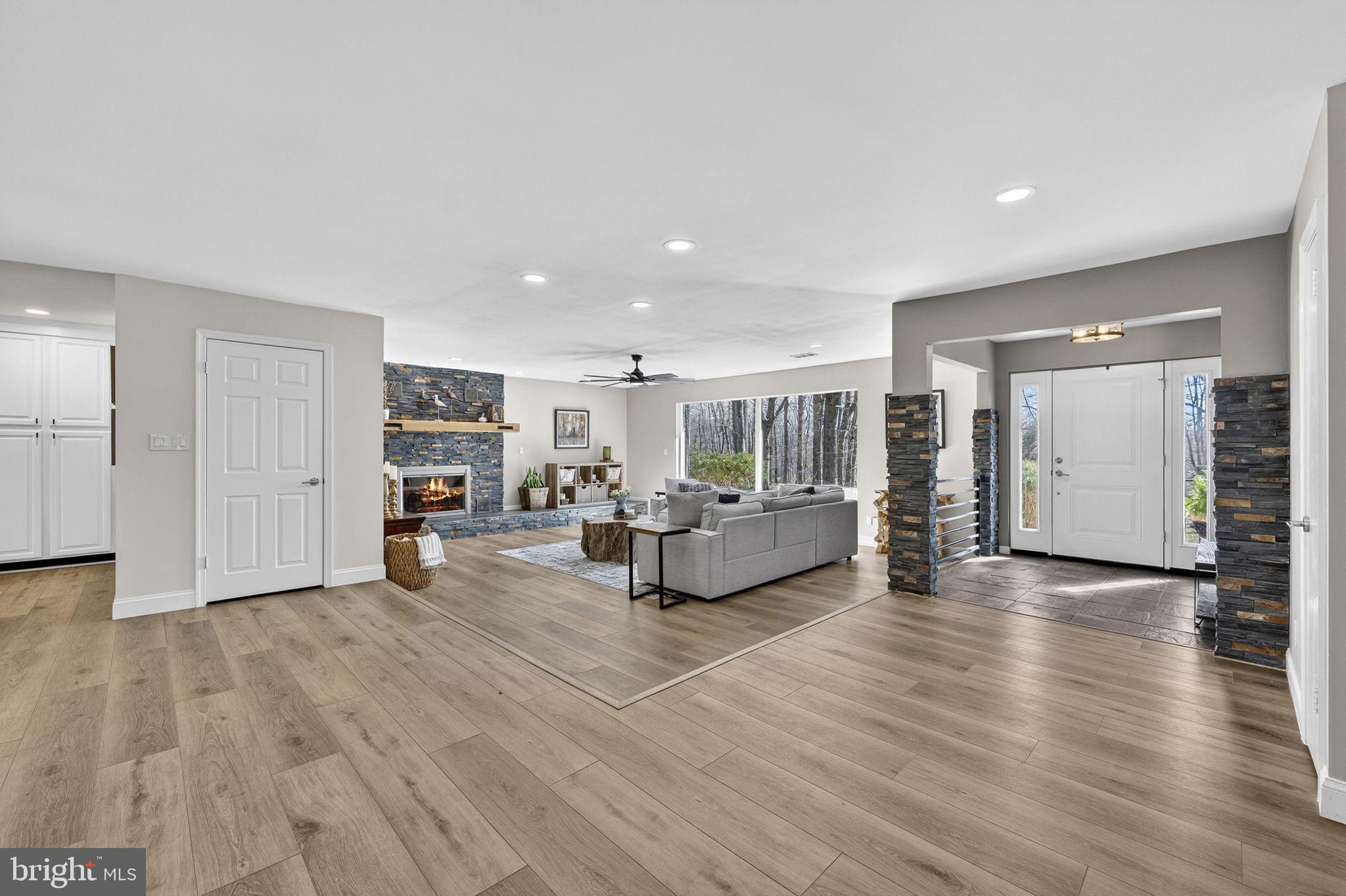 7427 Maple Branch Road Clifton, VA 20124 - Photo 11 of 100 View of Inviting Foyer & Living Room