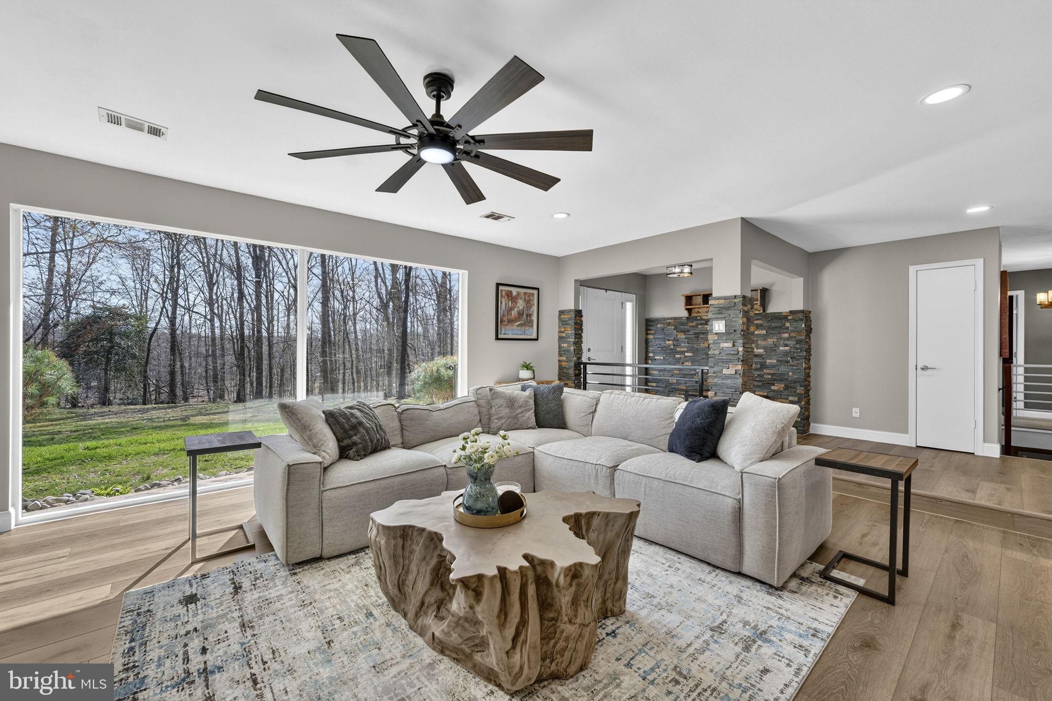 7427 Maple Branch Road Clifton, VA 20124 - Photo 15 of 100 Living Room Opens to Inviting Foyer