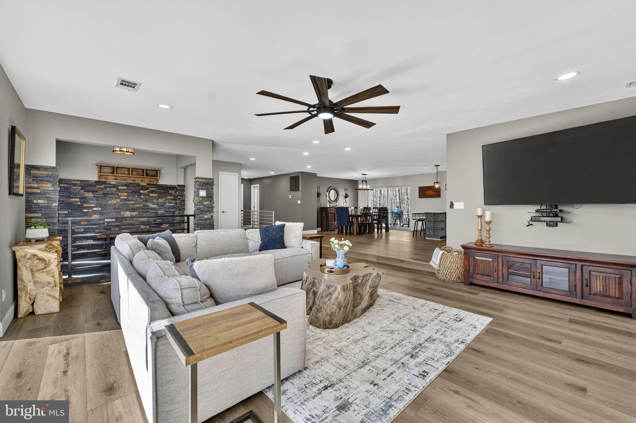 7427 Maple Branch Road Clifton, VA 20124 - Photo 17 of 100 Living Room Opens to Dining Room & Kitchen