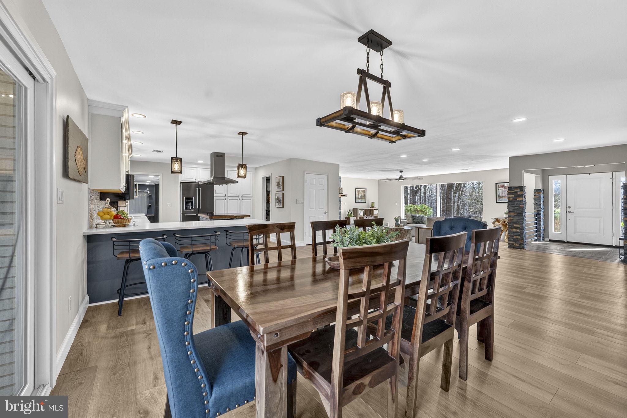 7427 Maple Branch Road Clifton, VA 20124 - Photo 21 of 100 Dining Room Opens Kitchen, Foyer & Living Room