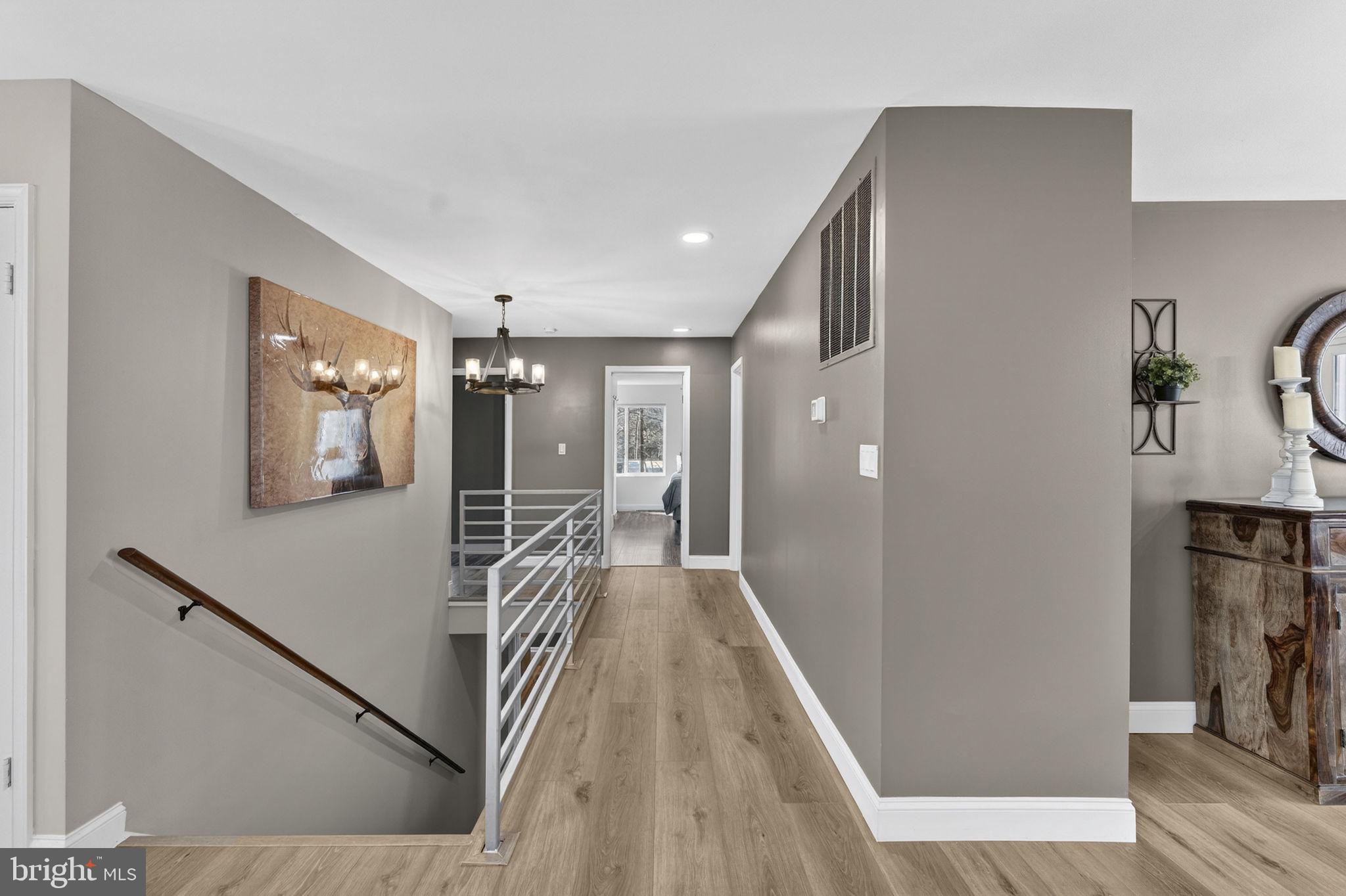 7427 Maple Branch Road Clifton, VA 20124 - Photo 52 of 100 Main Level Hall Opens to Stairs to Lower Level