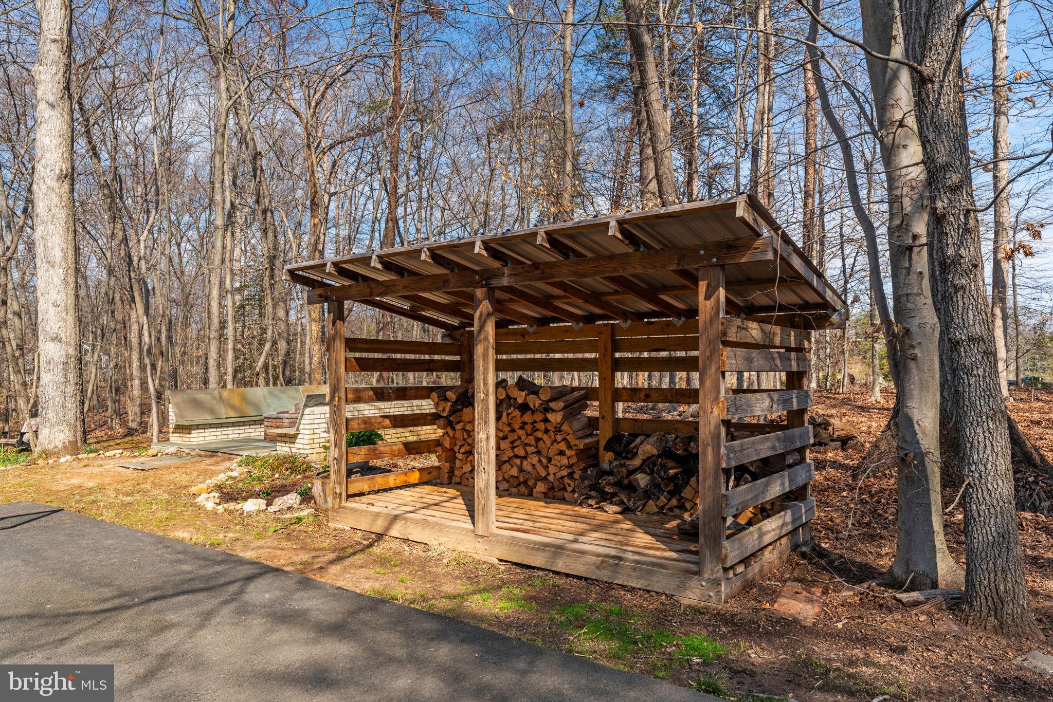 7427 Maple Branch Road Clifton, VA 20124 - Photo 77 of 100 Covered Wood Storage Area