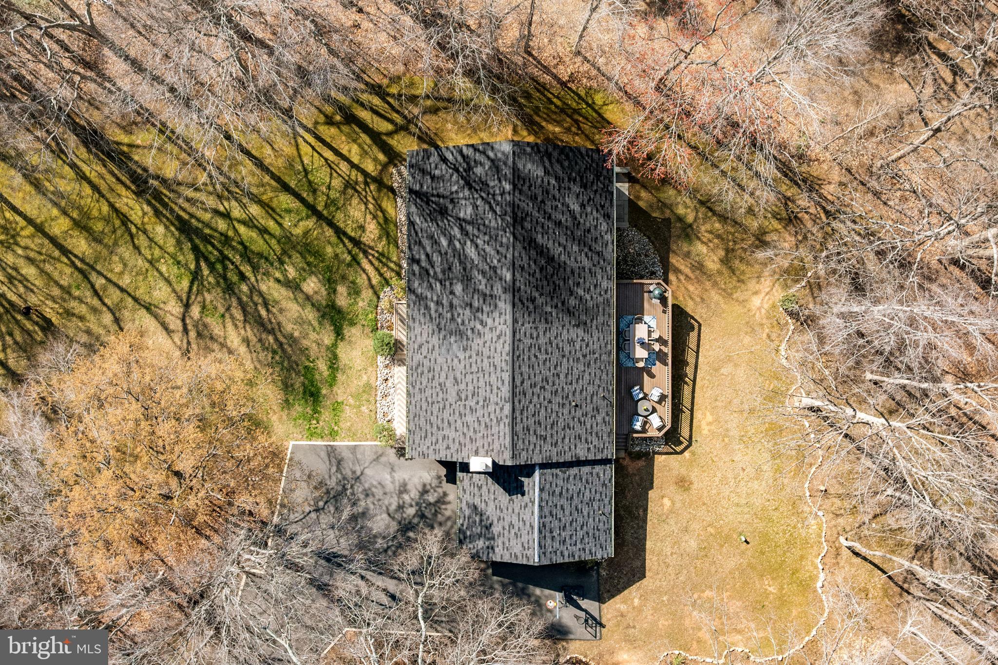 7427 Maple Branch Road Clifton, VA 20124 - Photo 84 of 100 Aerial View of Architectural Shingle Roof