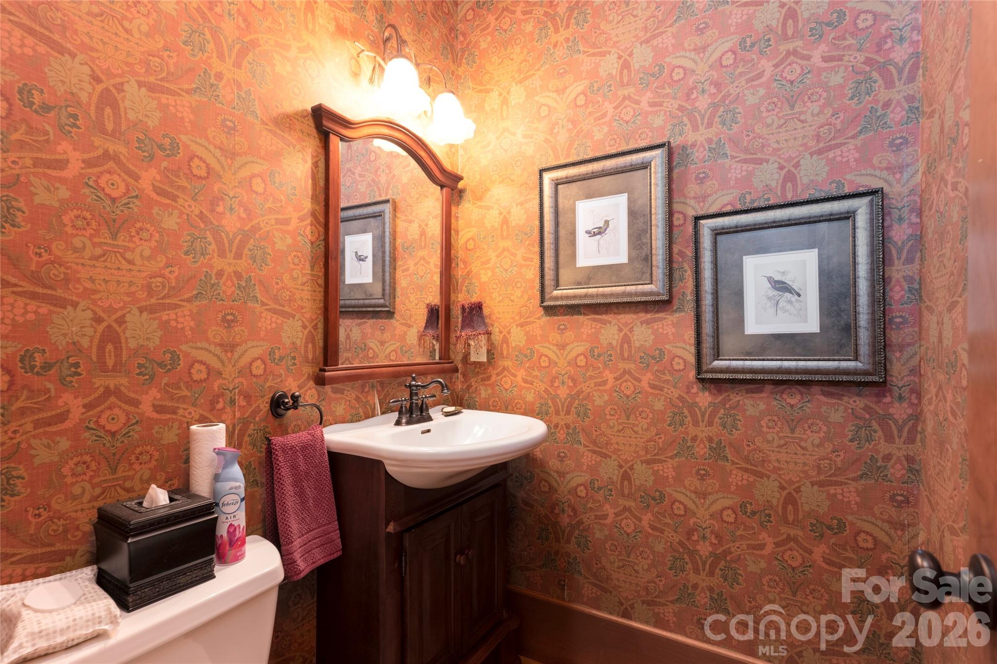 601 Hawk Mountain Road Lake Toxaway, NC 28747 - Photo 20 of 48 a bathroom with a sink and mirror