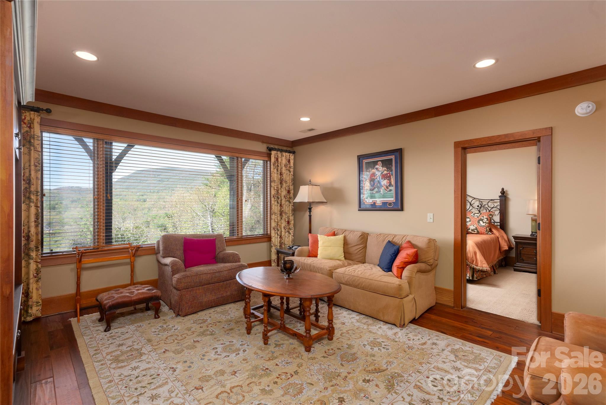 601 Hawk Mountain Road Lake Toxaway, NC 28747 - Photo 30 of 48 a living room with furniture and a large window