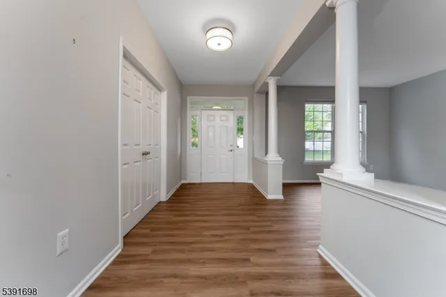 a view of an entryway of a house