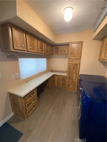 a room with storage and utility