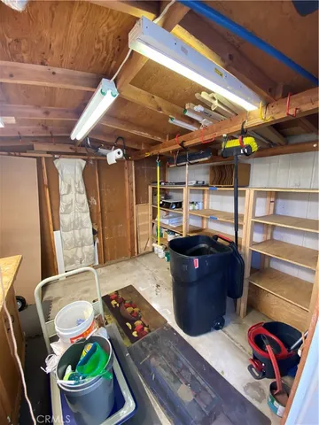a room with storage and utility