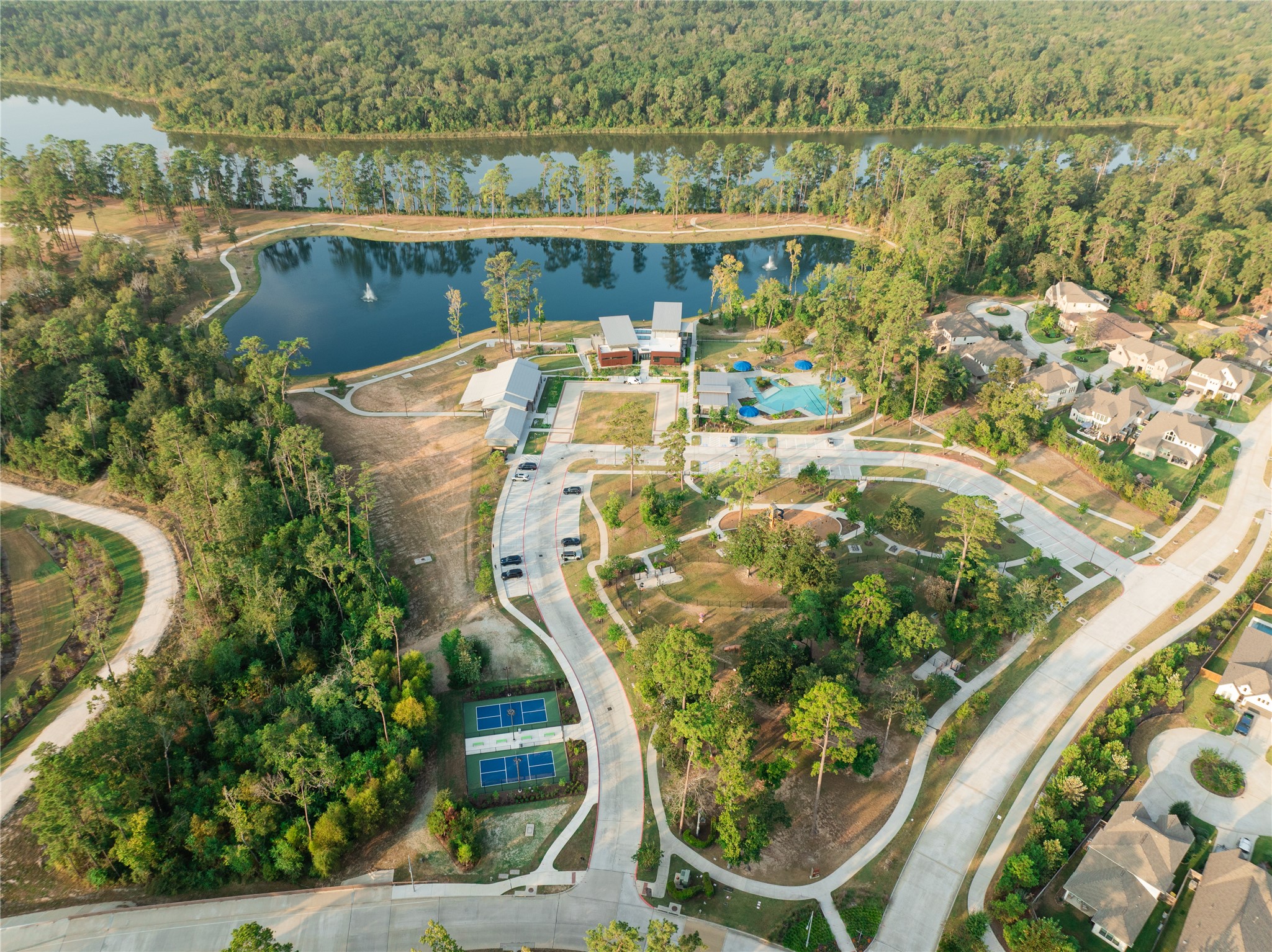 416 Venado View Court Conroe, TX 77304 - Photo 10 of 13 Aerial View of Grand Central Park