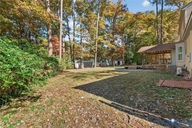 a view of outdoor space with garden
