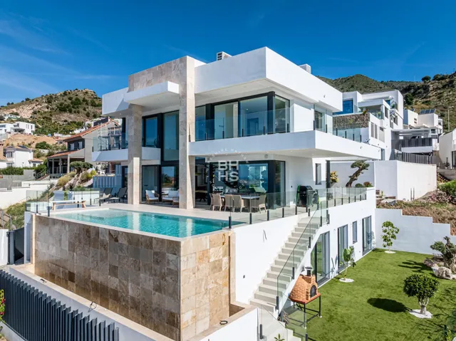 a view of a building with a garden