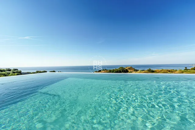 a view of an ocean and beach