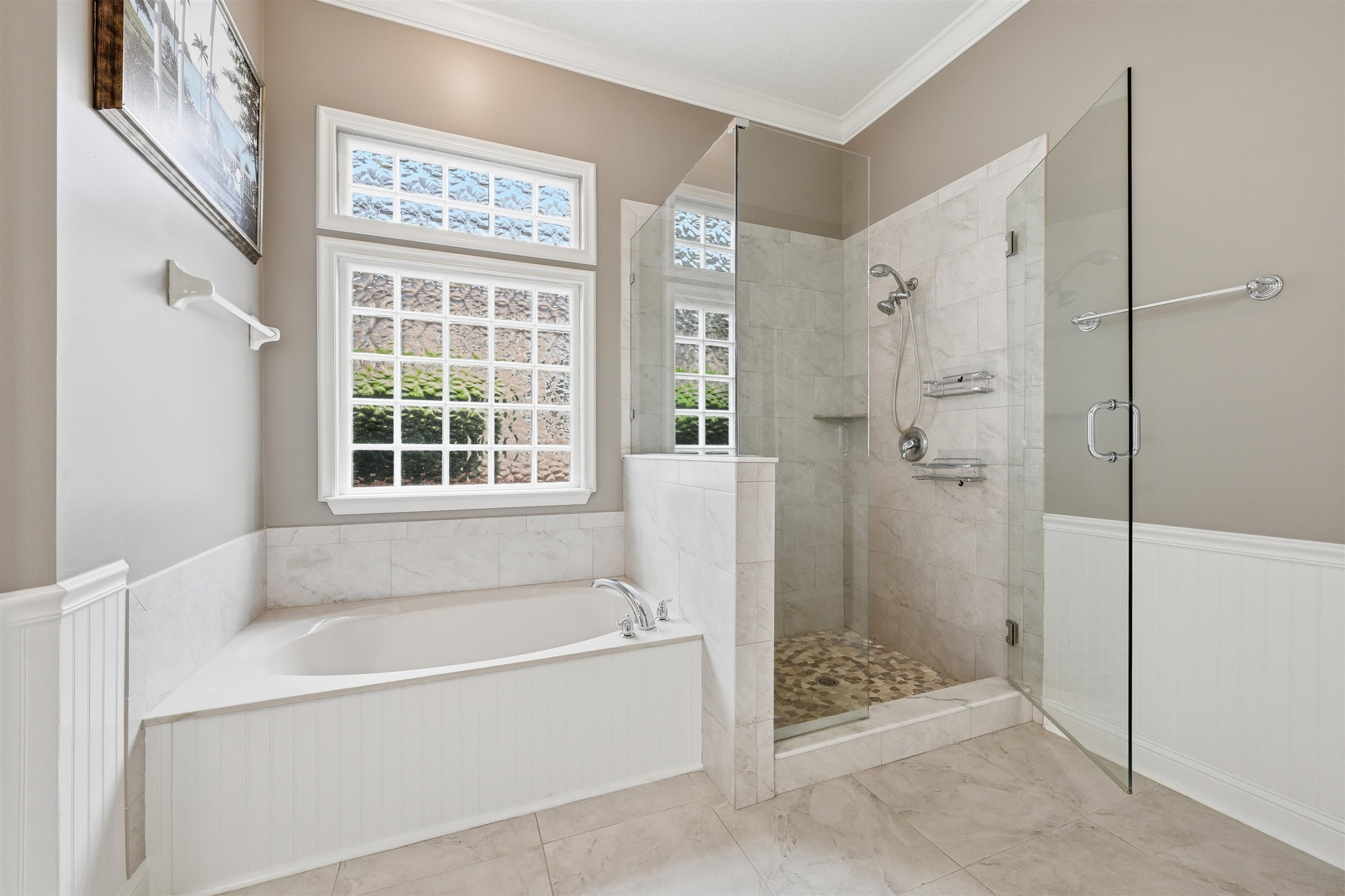 121 Edge Of Woods Road St. Augustine, FL 32092 - Photo 20 of 53 a bathroom with a bathtub and shower